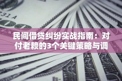 北京民间借贷纠纷实战指南：对付老赖的3个关键策略与调解盲区解析