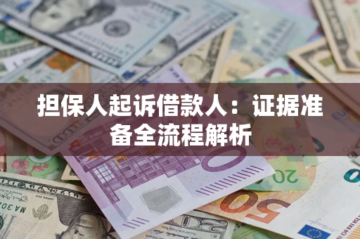 北京担保人起诉借款人：证据准备全流程解析