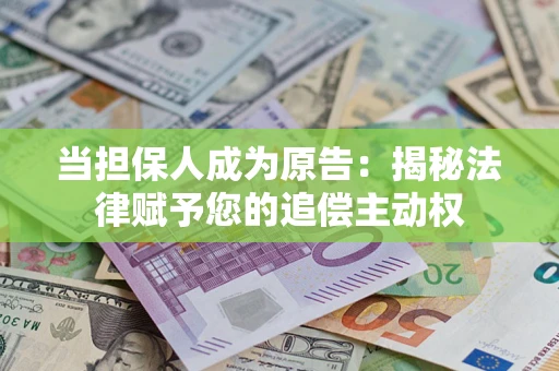 北京当担保人成为原告:揭秘法律赋予您的追偿主动权 北京当担保人成为原告:揭秘法律赋予您的追偿主动权