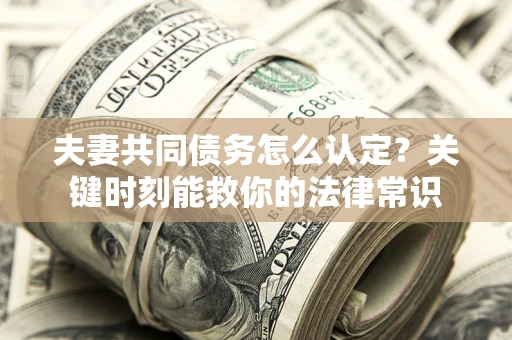 北京夫妻共同债务怎么认定？关键时刻能救你的法律常识